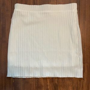 Shein White Lined Skirt